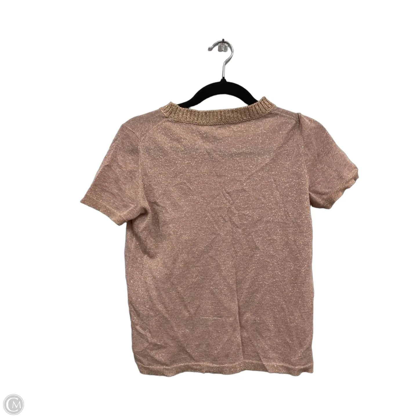 Top Short Sleeve By White And Warren In Rose Gold, Size: S