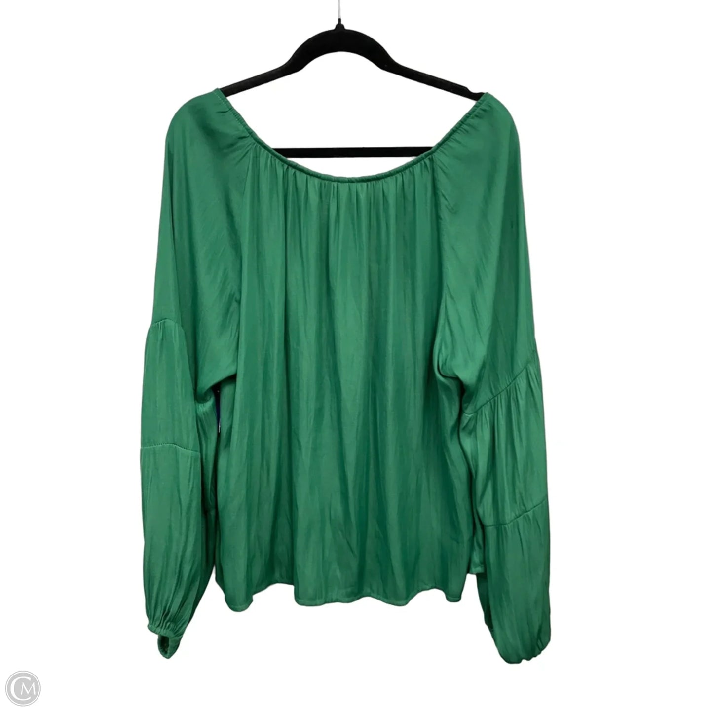 Top Long Sleeve By Versona In Green, Size: Xxl