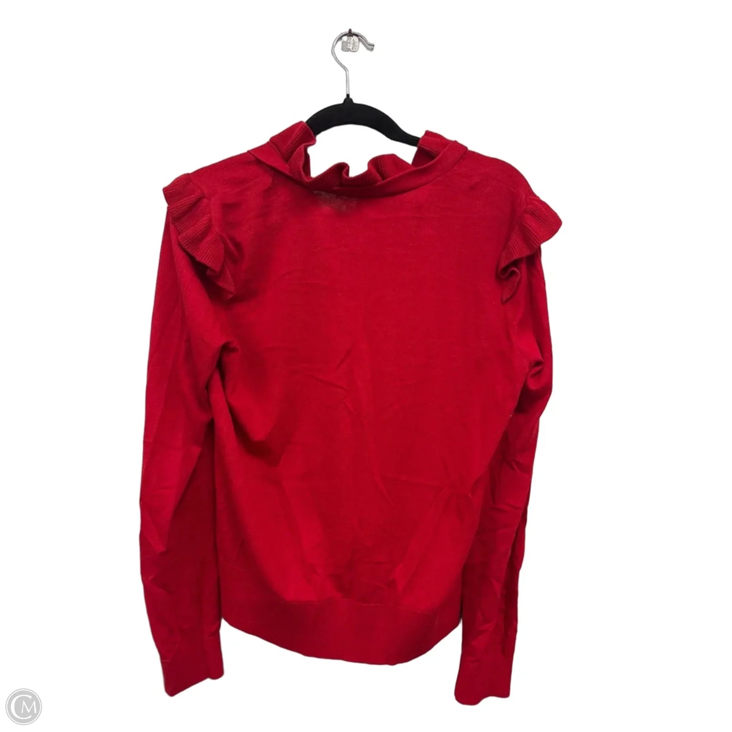 Sweater Cardigan By Cabi In Red, Size: M