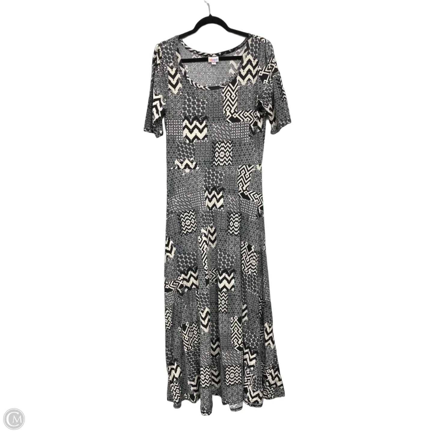 Dress Casual Maxi By Lularoe In Black & White, Size: Xl
