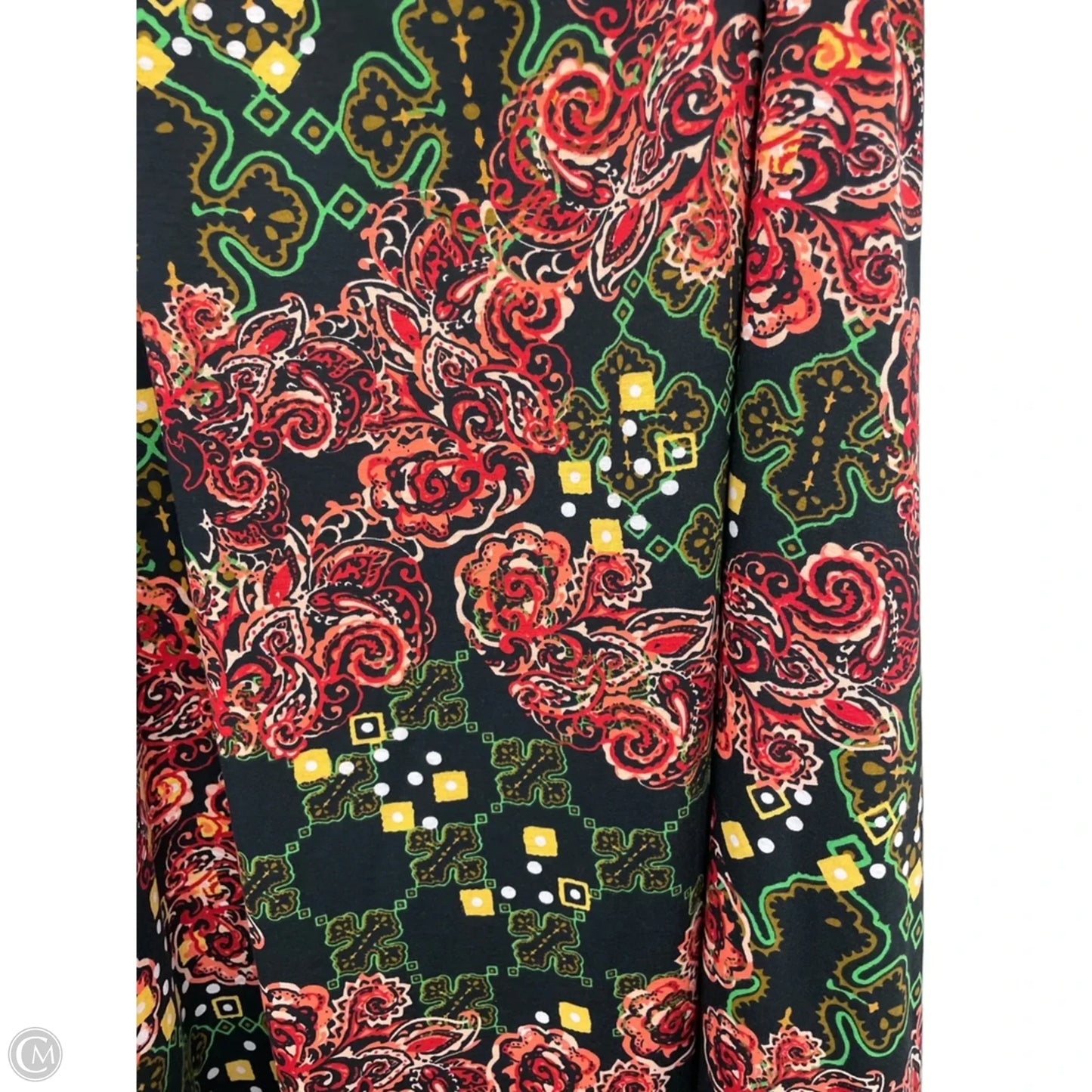 Skirt Maxi By Lularoe In Black & Pink, Size: Xl