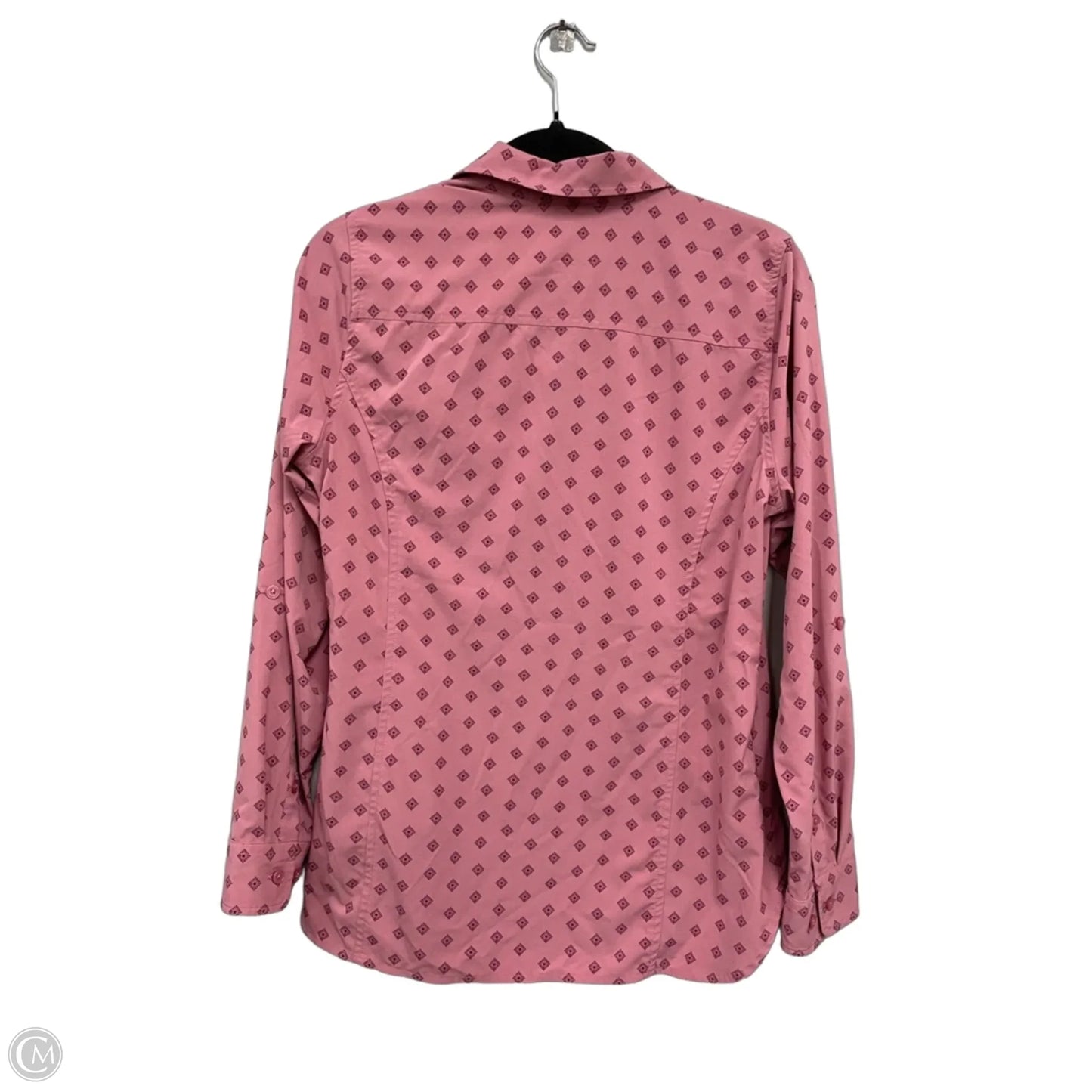 Top Long Sleeve By Orvis In Pink & Purple, Size: S