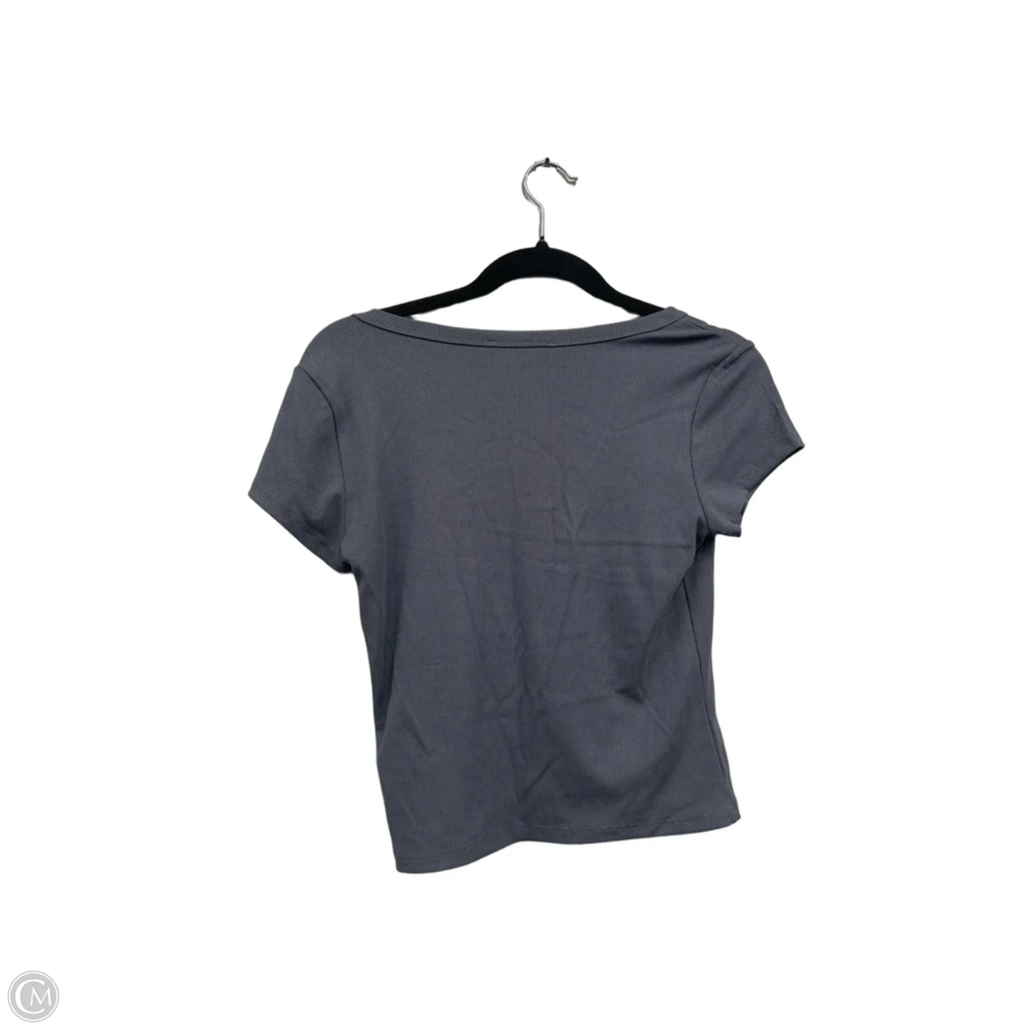 Top Short Sleeve Basic By Pink Rose In Grey, Size: M