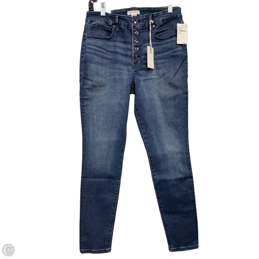 Jeans Skinny By Good American In Blue Denim, Size: 10