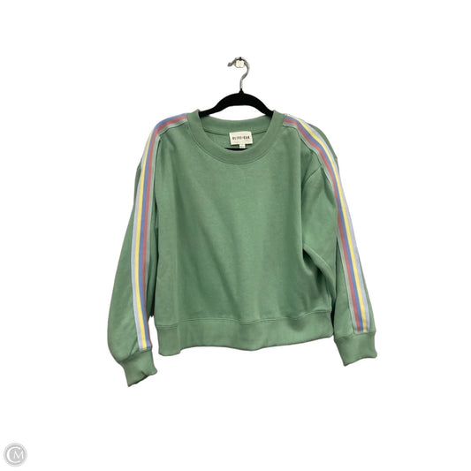 Sweatshirt Crewneck By Olive And Oak In Green, Size: L