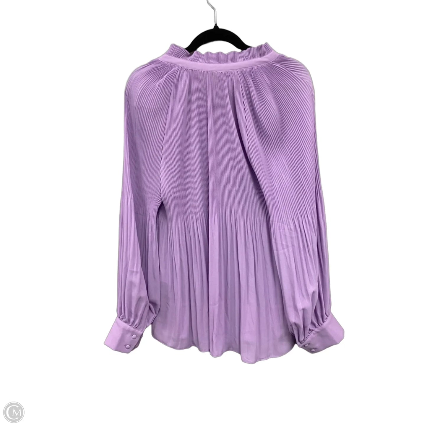 Blouse Long Sleeve By Chicos In Purple, Size: Xl