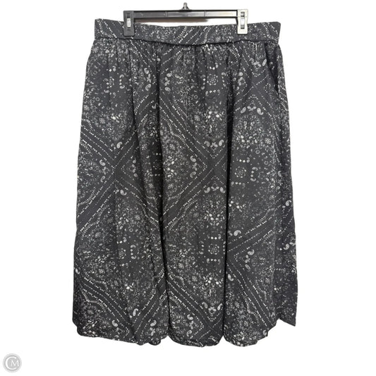 Skirt Maxi By Simply Vera In Black & White, Size: Xxl