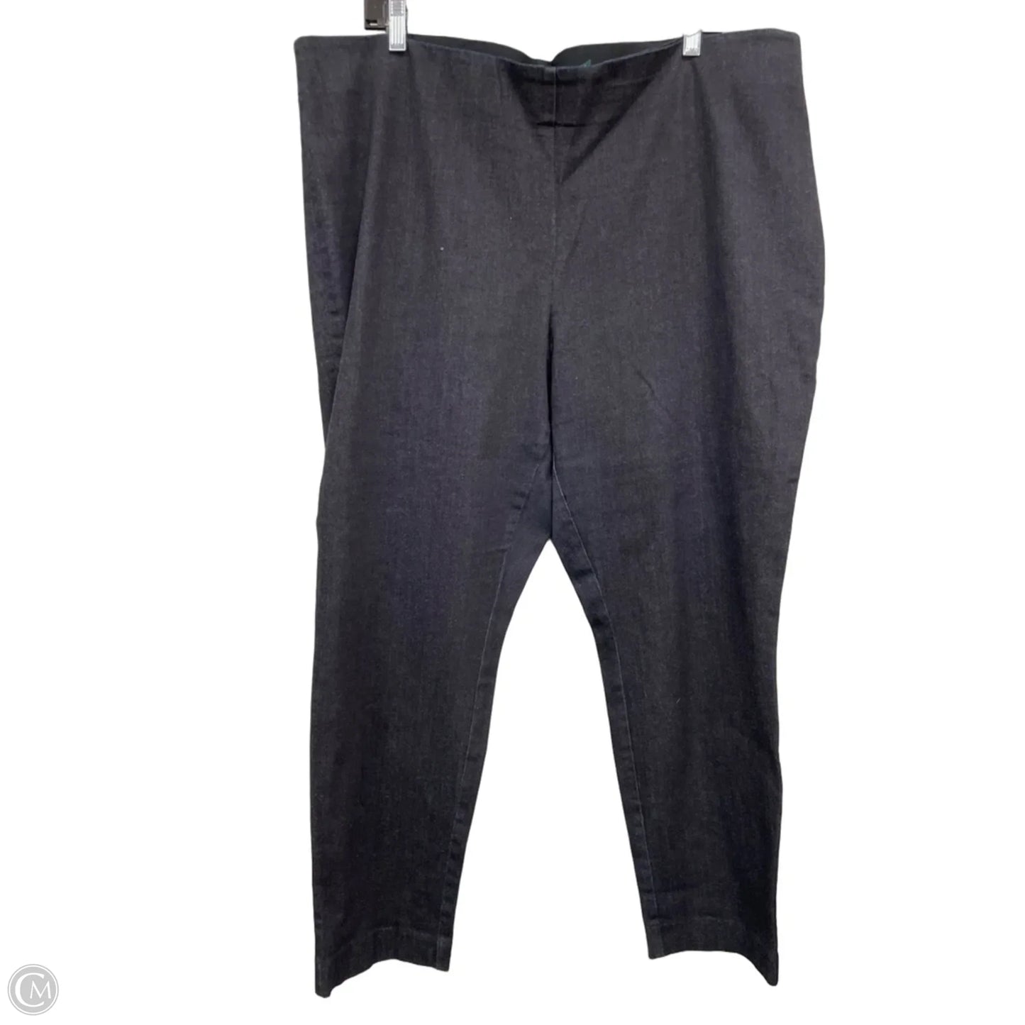 Pants Linen By Lauren By Ralph Lauren In Black, Size: 20