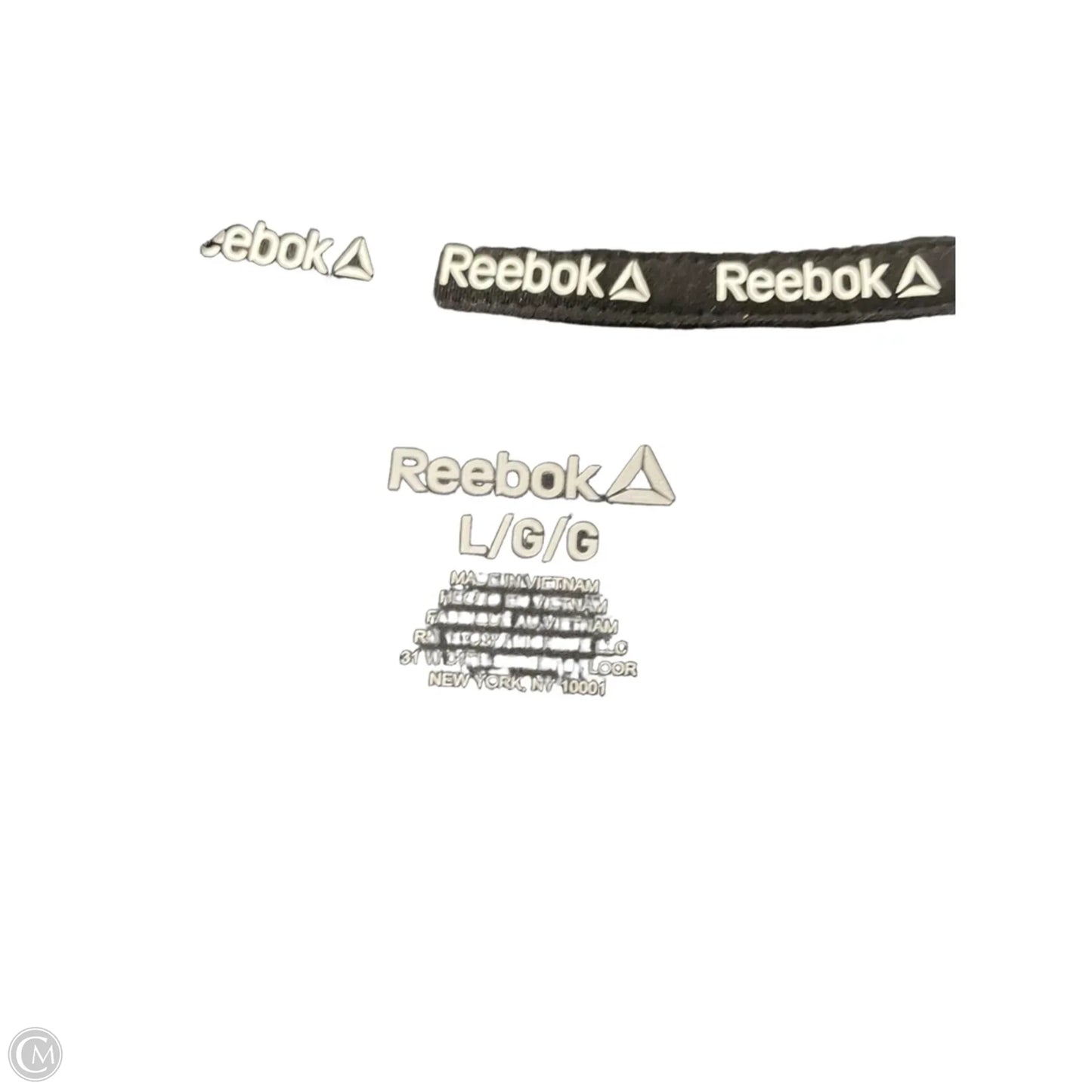 Athletic Jacket By Reebok In Black, Size: L