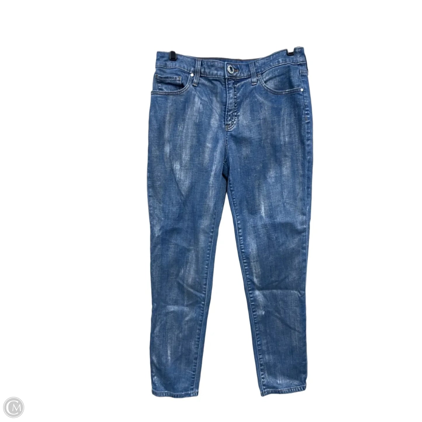 Jeans Skinny By Chicos In Blue Denim, Size: 6