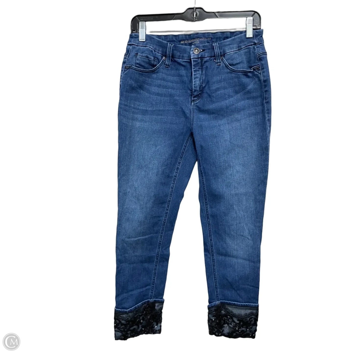 Jeans Skinny By Chicos In Blue Denim, Size: 0