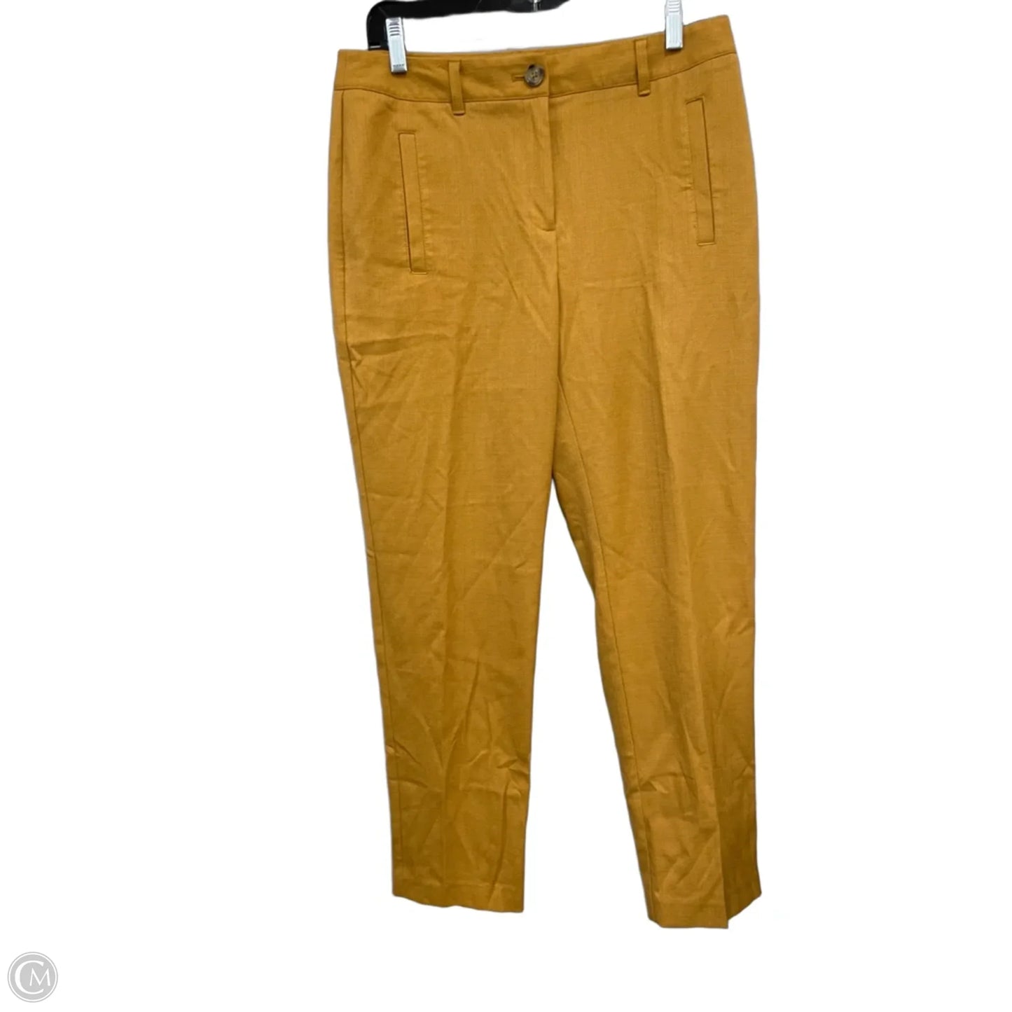 Pants Linen By Chicos In Gold, Size: S
