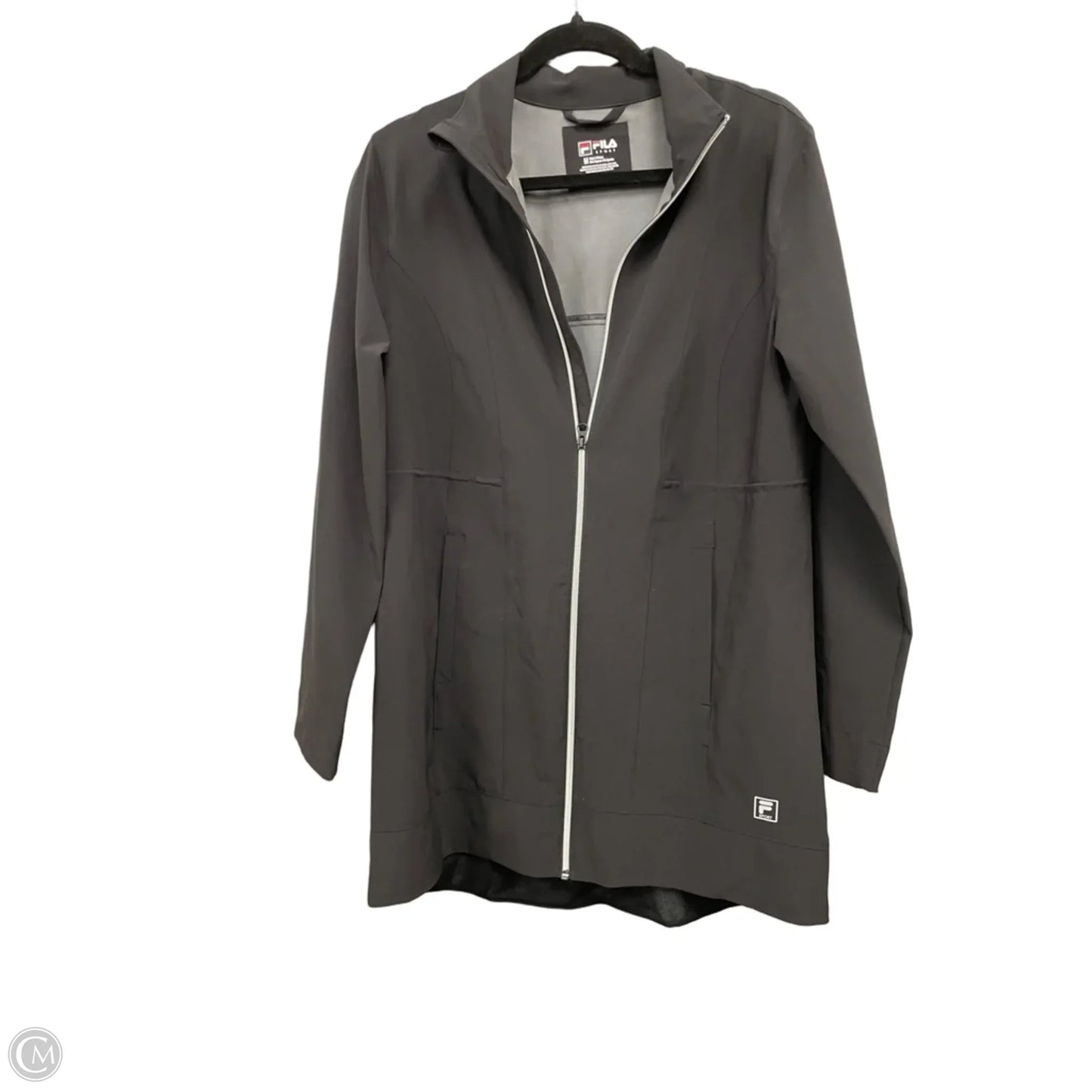 Jacket Windbreaker By Fila In Black, Size: M
