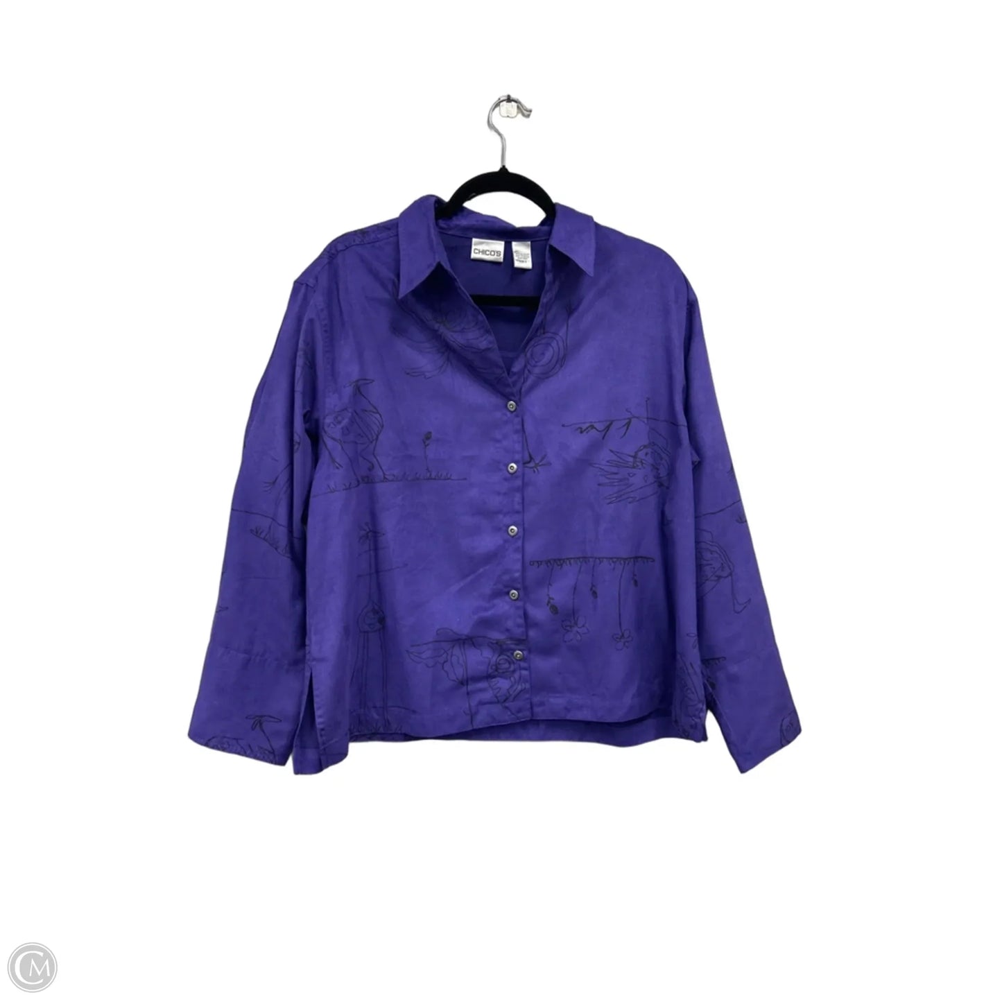 Top Long Sleeve By Chicos In Purple, Size: 2