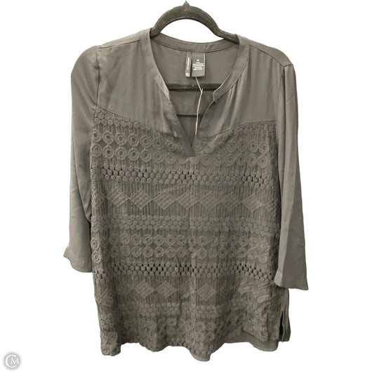 Blouse 3/4 Sleeve By New Directions In Black, Size: M