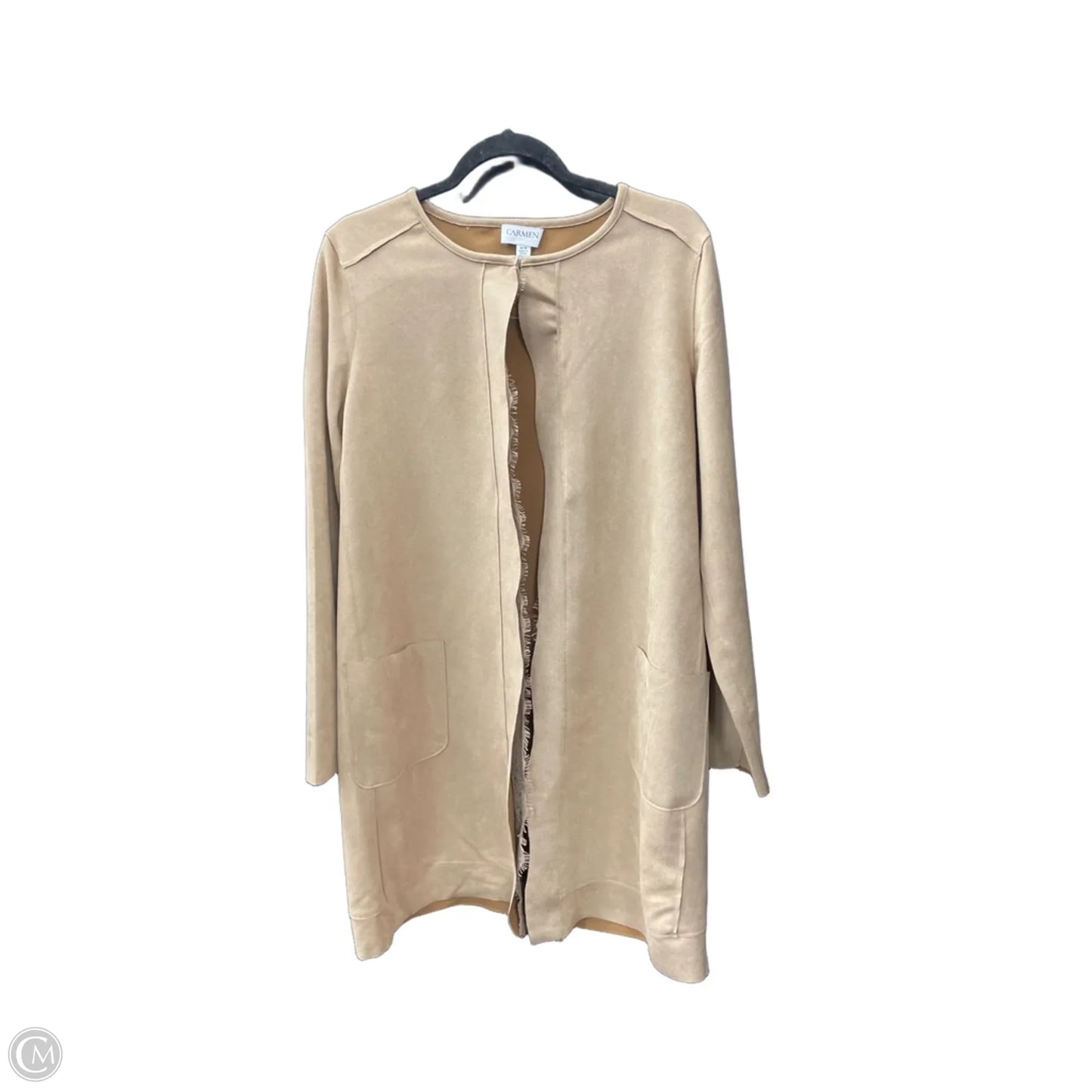 Jacket Other By Carmen By Carmen Marc Valvo In Tan, Size: M