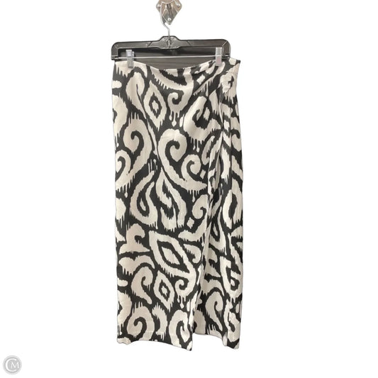 Skirt Maxi By Ann Taylor In Black & White, Size: 8