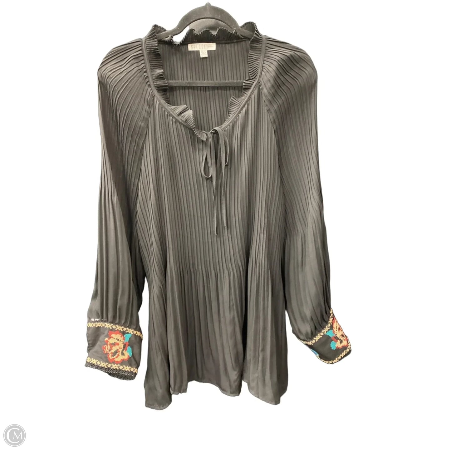 Blouse 3/4 Sleeve By Spense In Black, Size: 2x
