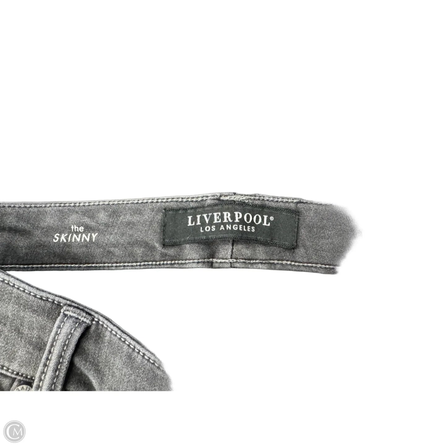 Jeans Skinny By Liverpool In Grey, Size: 10p