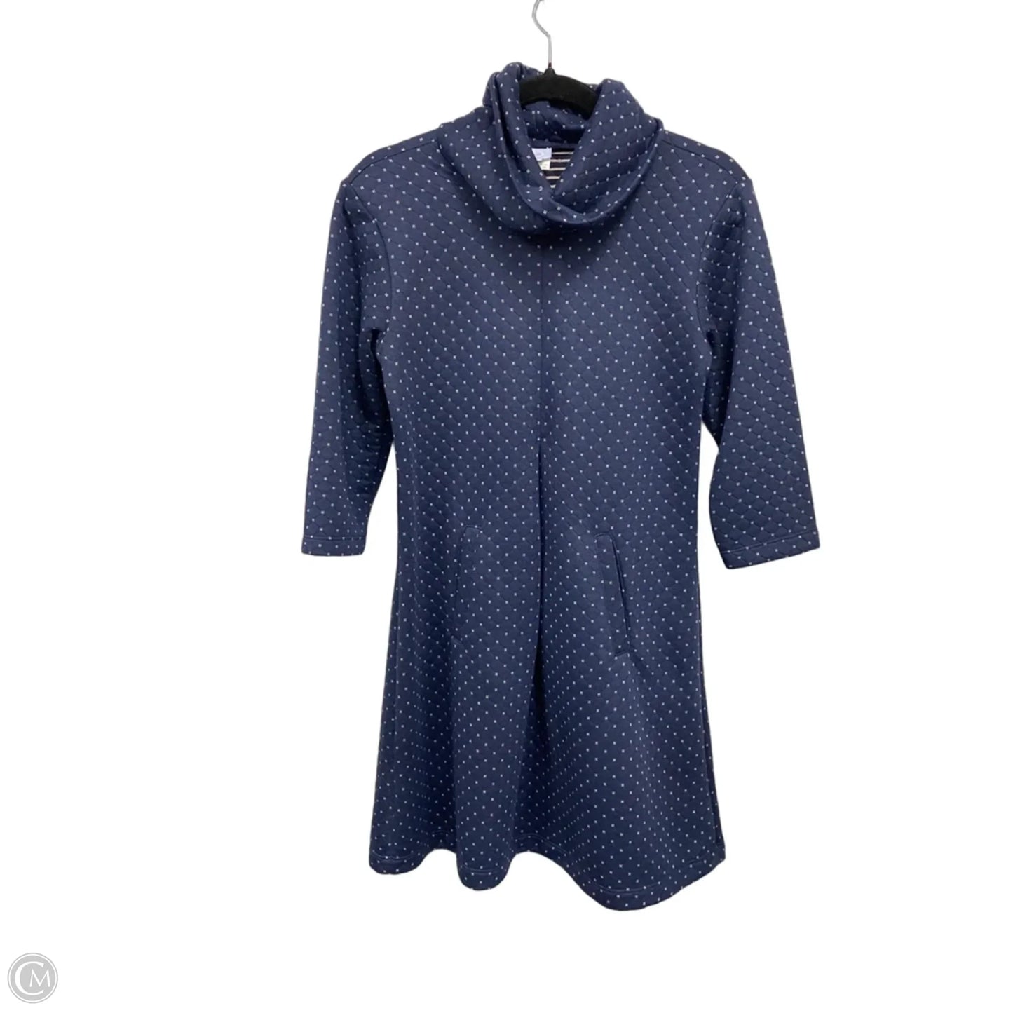 Dress Casual Short By Clothes Mentor In Blue & White, Size: M