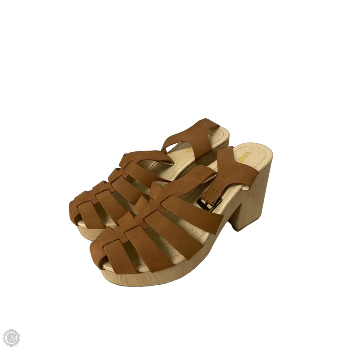 Shoes Heels Block By Clothes Mentor In Tan, Size: 11