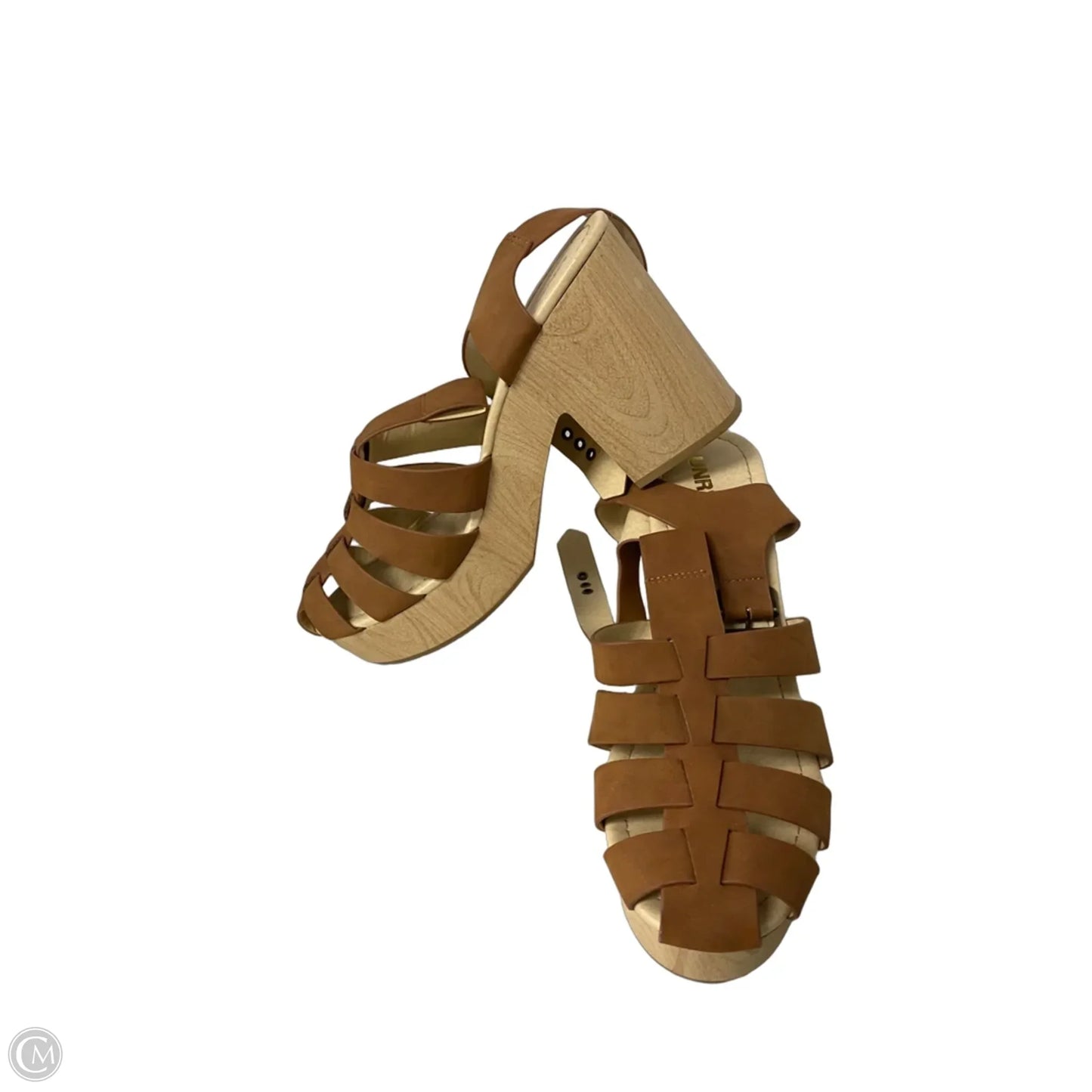 Shoes Heels Block By Clothes Mentor In Tan, Size: 11