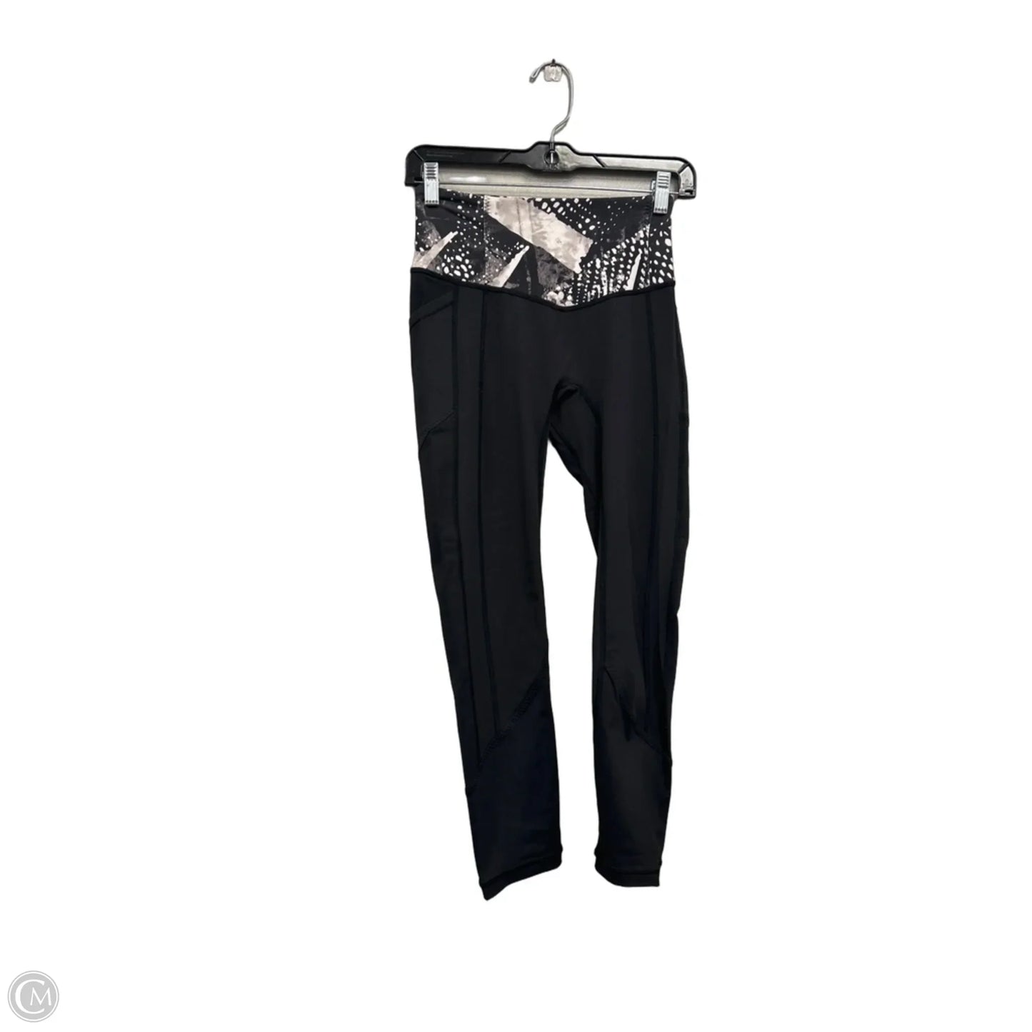 Athletic Leggings By Lululemon In Black & White, Size: 4