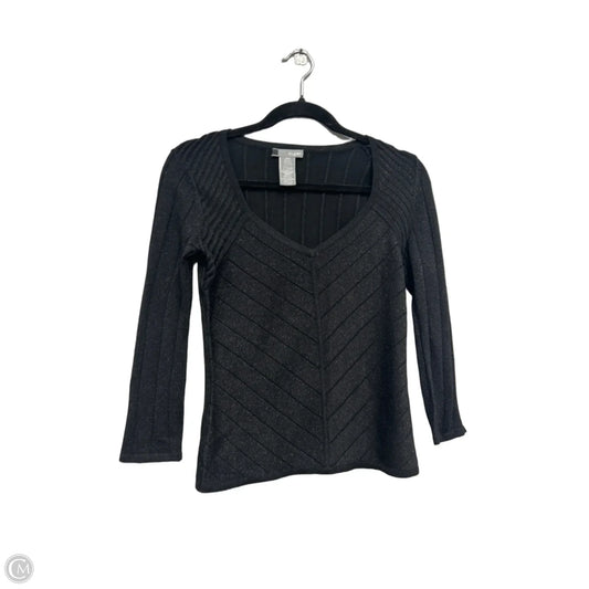 Top 3/4 Sleeve By Cupio In Black, Size: Xs