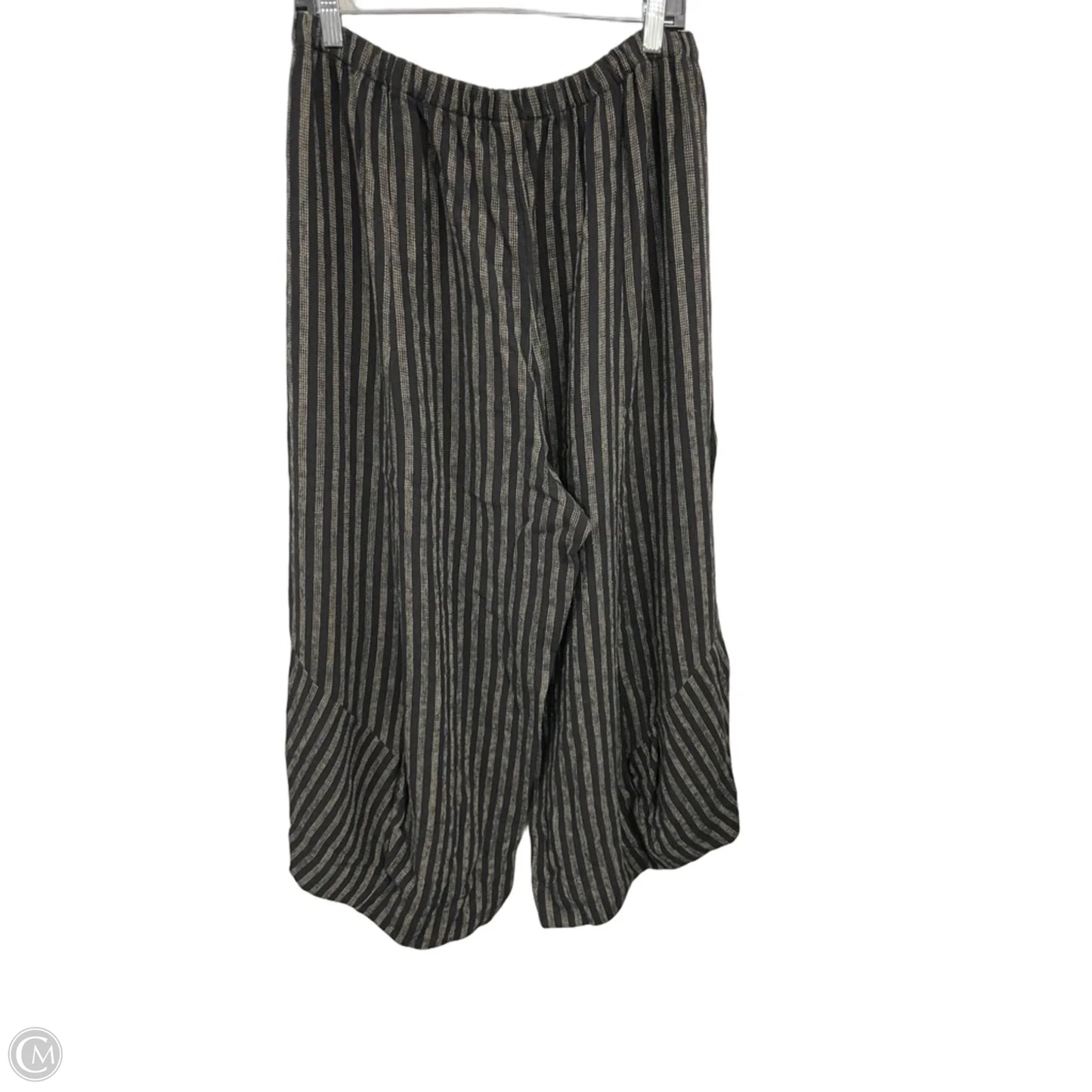 Pants Linen By Clothes Mentor In Black & Cream, Size: Xl