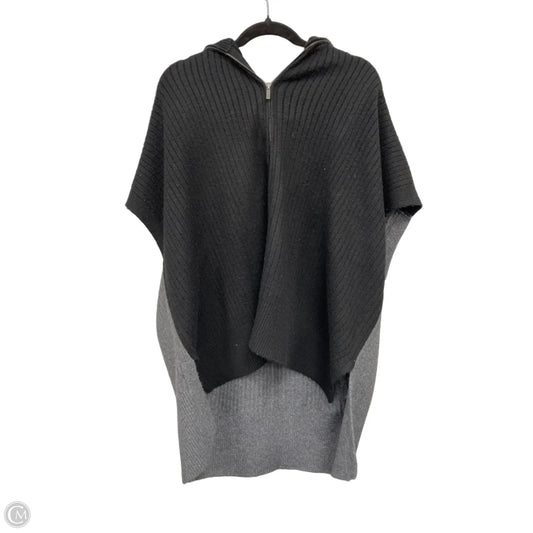 Poncho By Cece In Black & Grey, Size: L