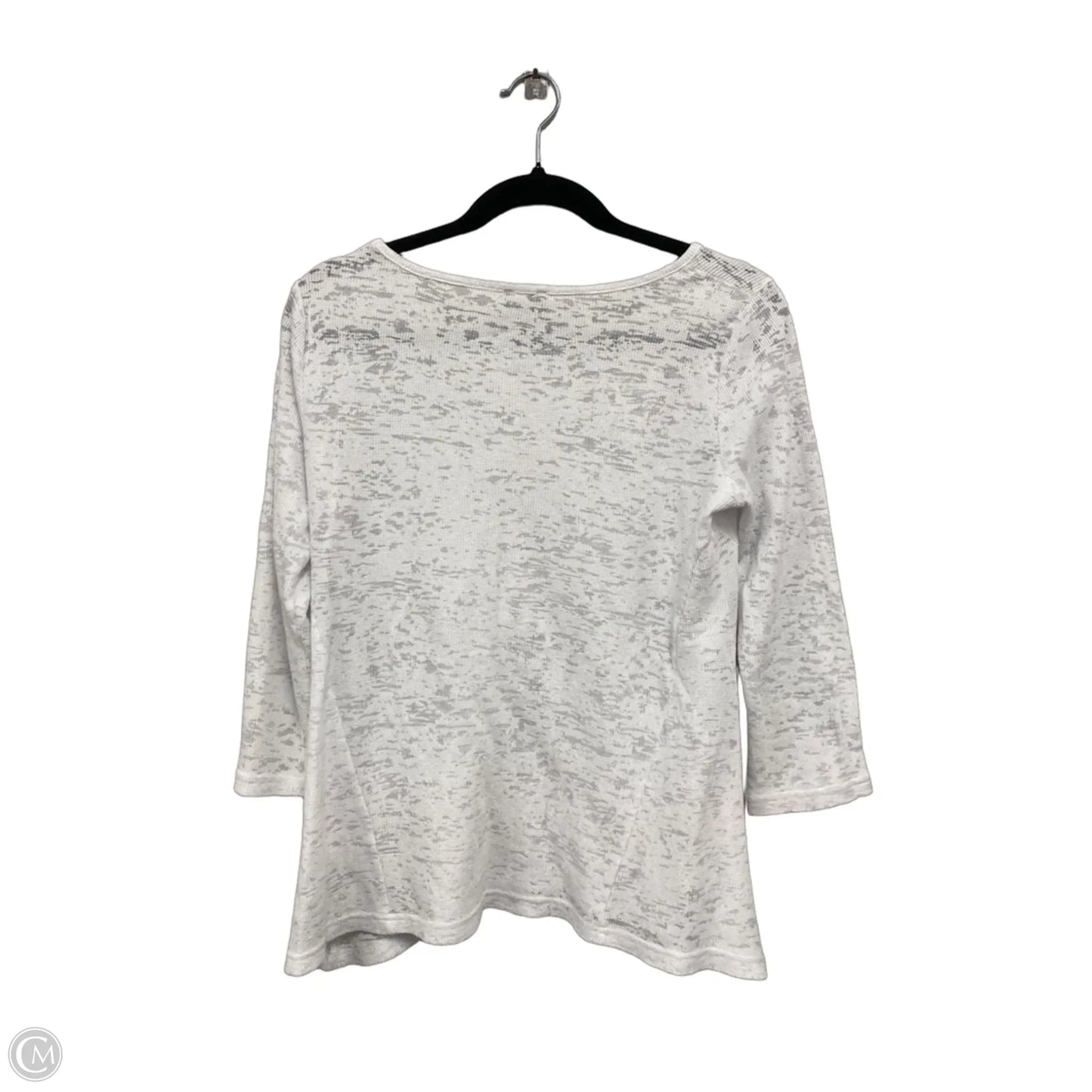 Top 3/4 Sleeve By Jones New York In White, Size: S