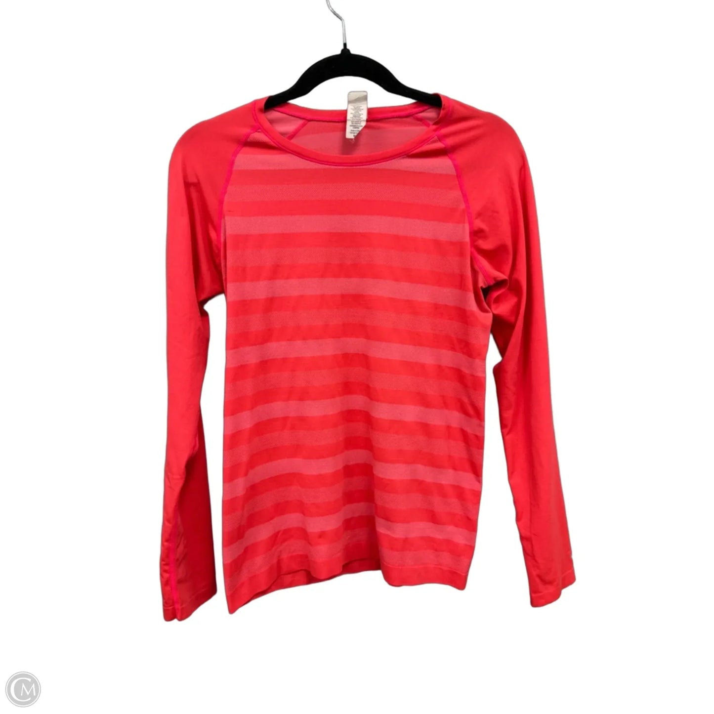 Athletic Top Long Sleeve Crewneck By Champion In Orange, Size: M