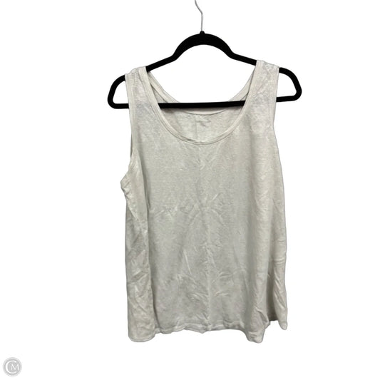 Top Sleeveless By Eileen Fisher In Silver, Size: 1x