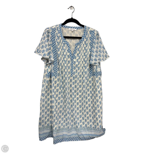 Dress Casual Short By Rose And Olive In Blue & White, Size: 1x