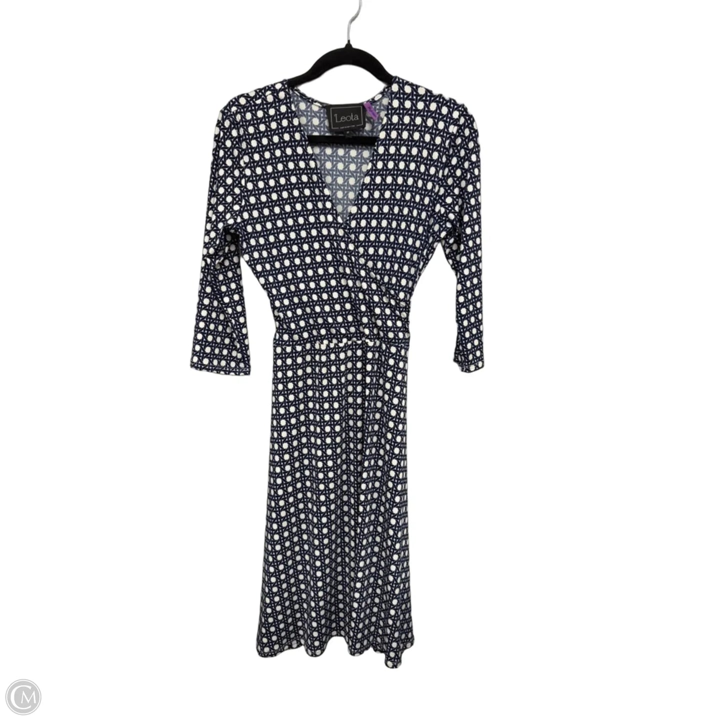 Dress Casual Short By Leota In Blue & White, Size: M