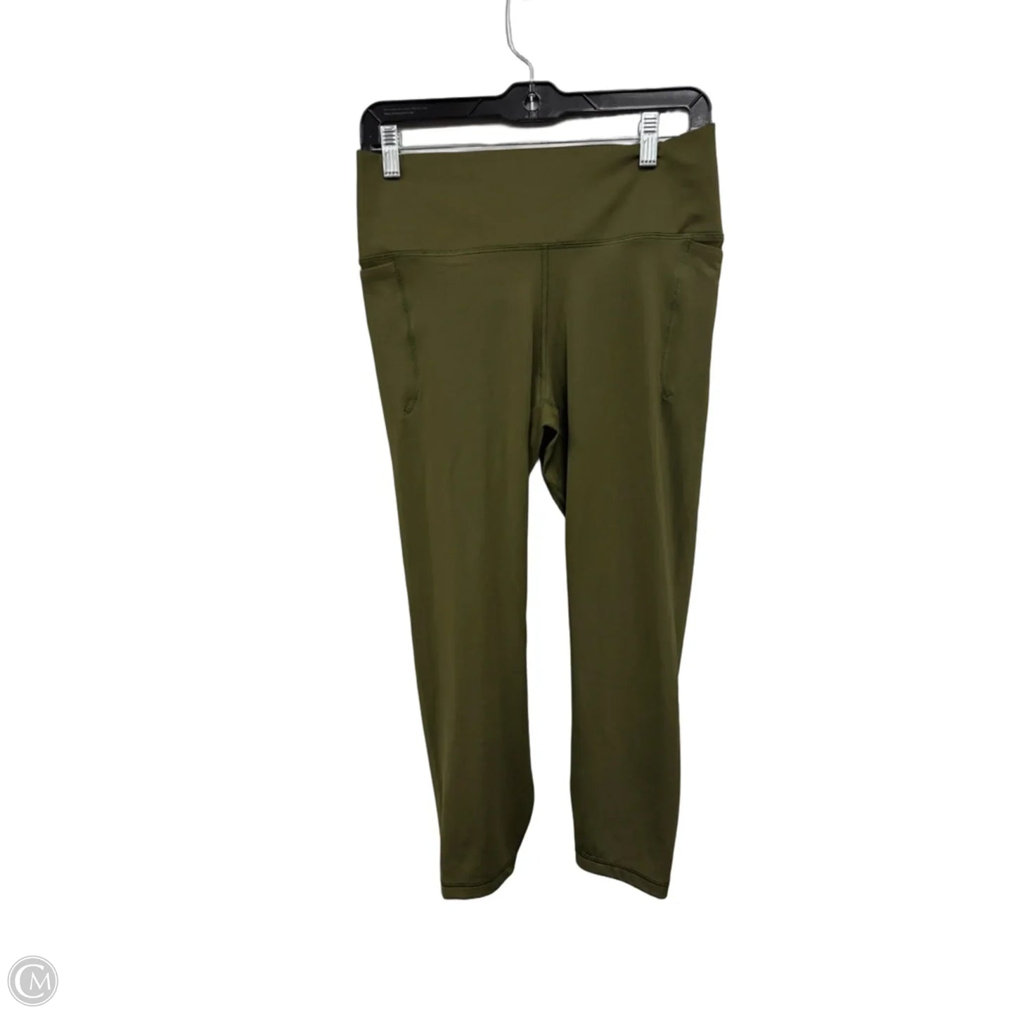 Athletic Leggings By Champion In Green, Size: L