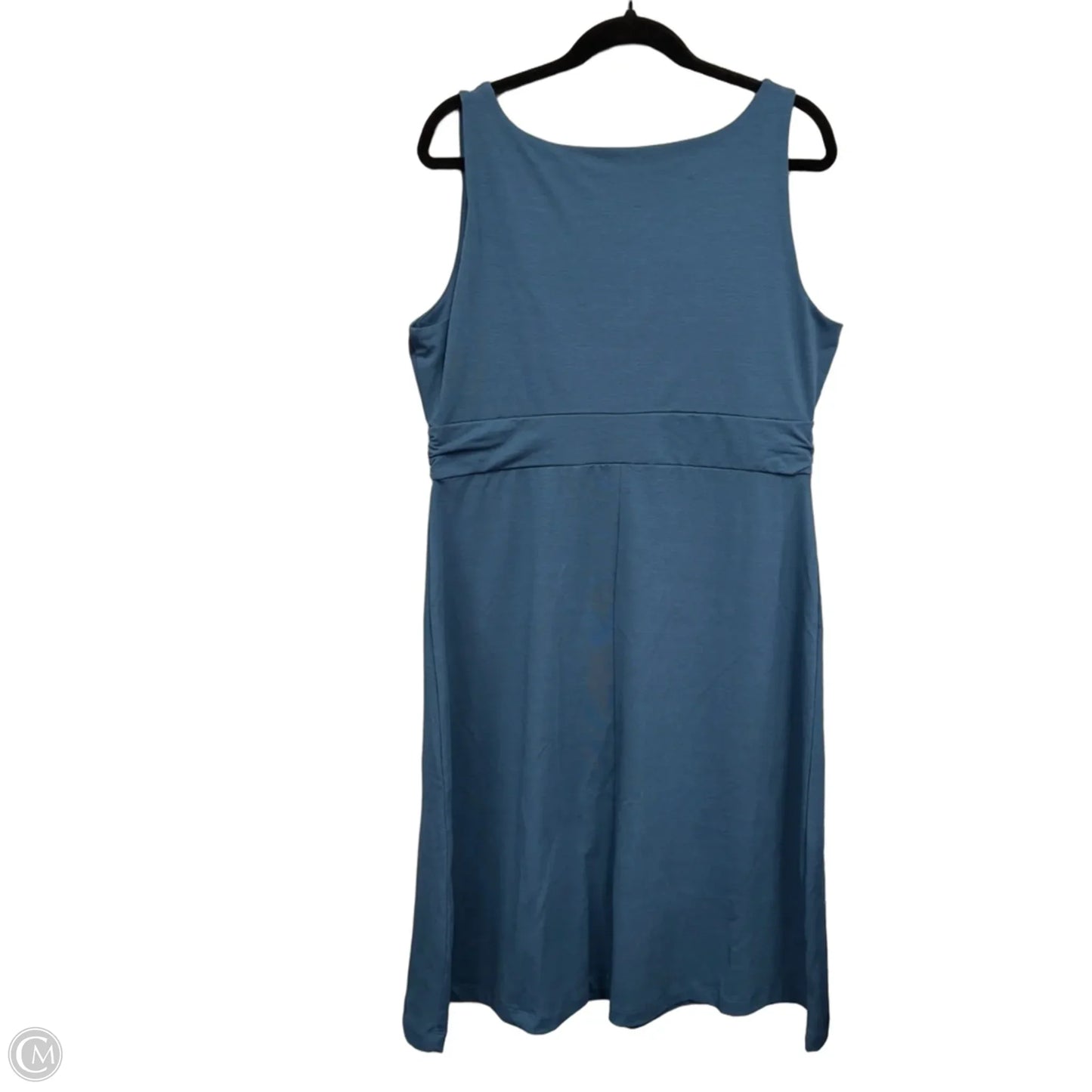 Dress Casual Midi By Eddie Bauer In Blue, Size: Xl