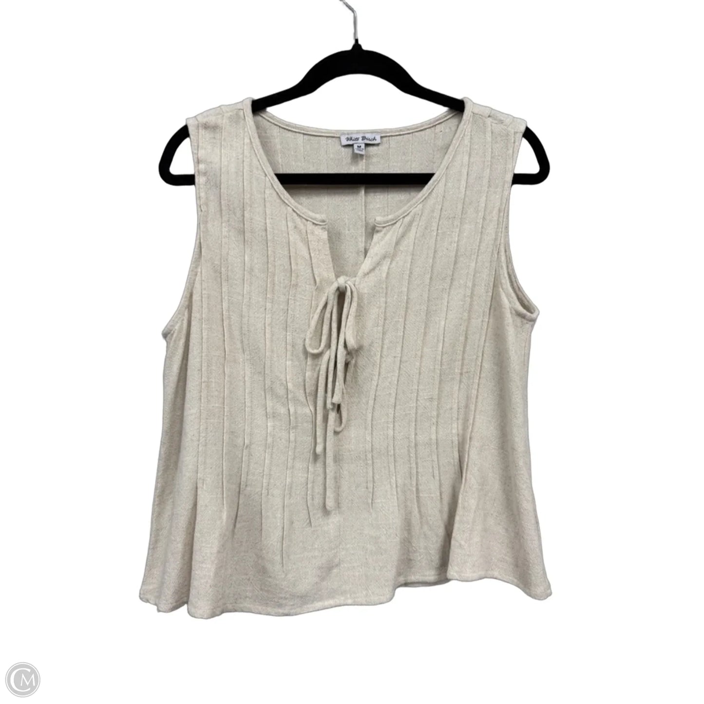 Top Sleeveless By White Birch In Beige, Size: M