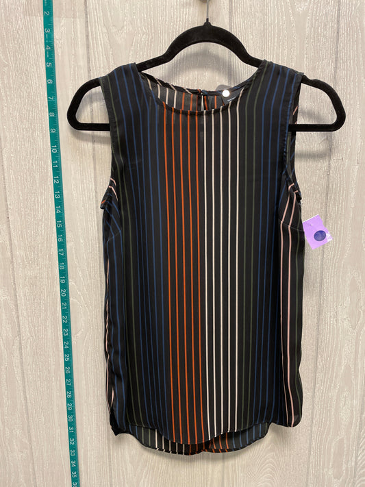 Striped Pattern Top Sleeveless Who What Wear, Size Xs