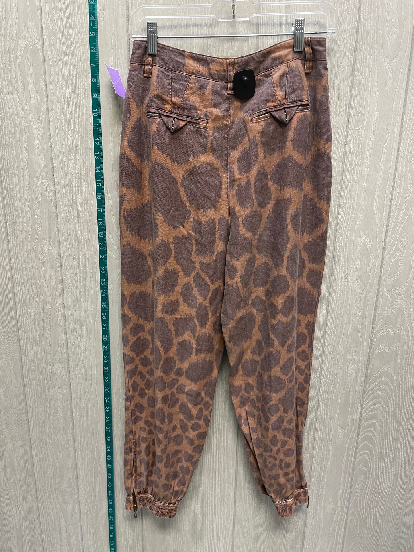 Purple & Tan Pants Joggers Anthropologie, Size 6