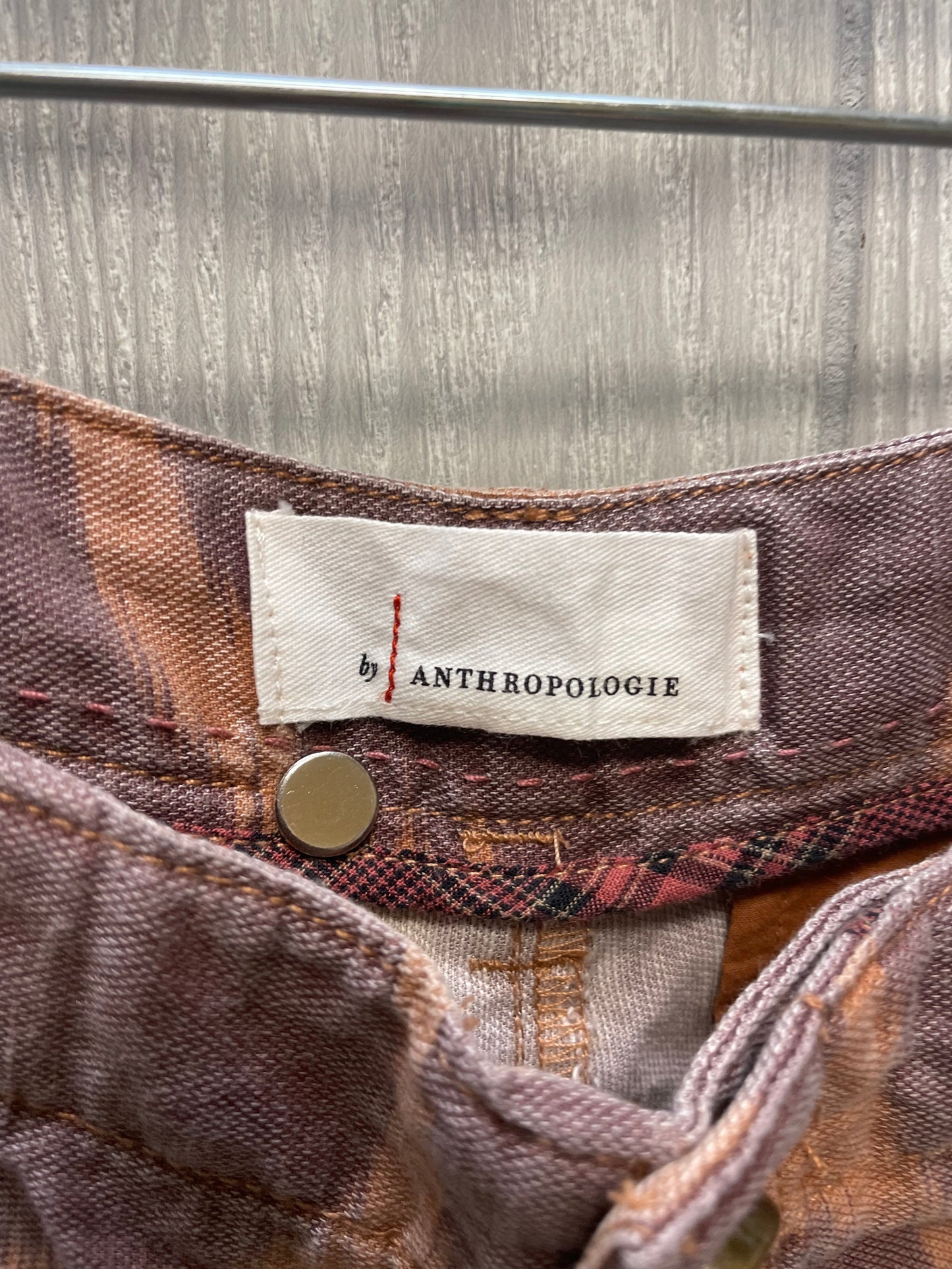 Purple & Tan Pants Joggers Anthropologie, Size 6