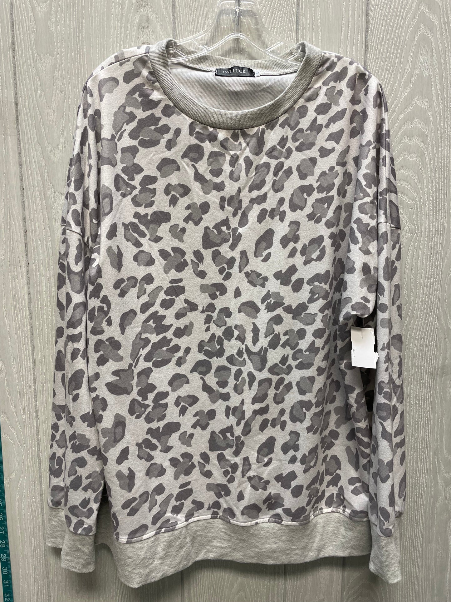 Top Long Sleeve By Clothes Mentor In Animal Print, Size: L