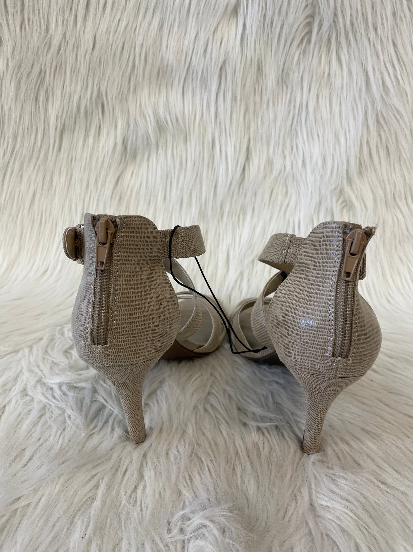 Sandals Heels Stiletto By Worthington In Beige, Size: 9