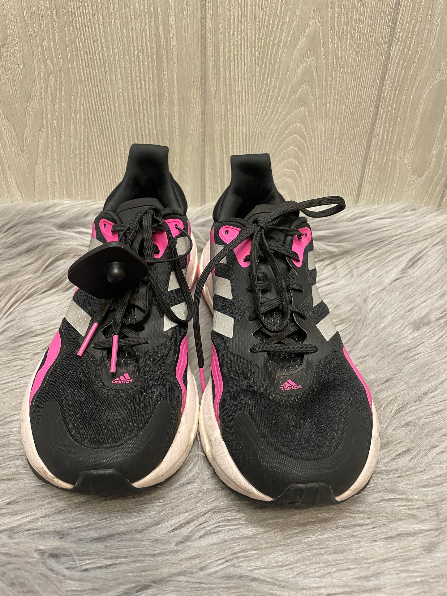 Shoes Athletic By Adidas In Black & Pink, Size: 11