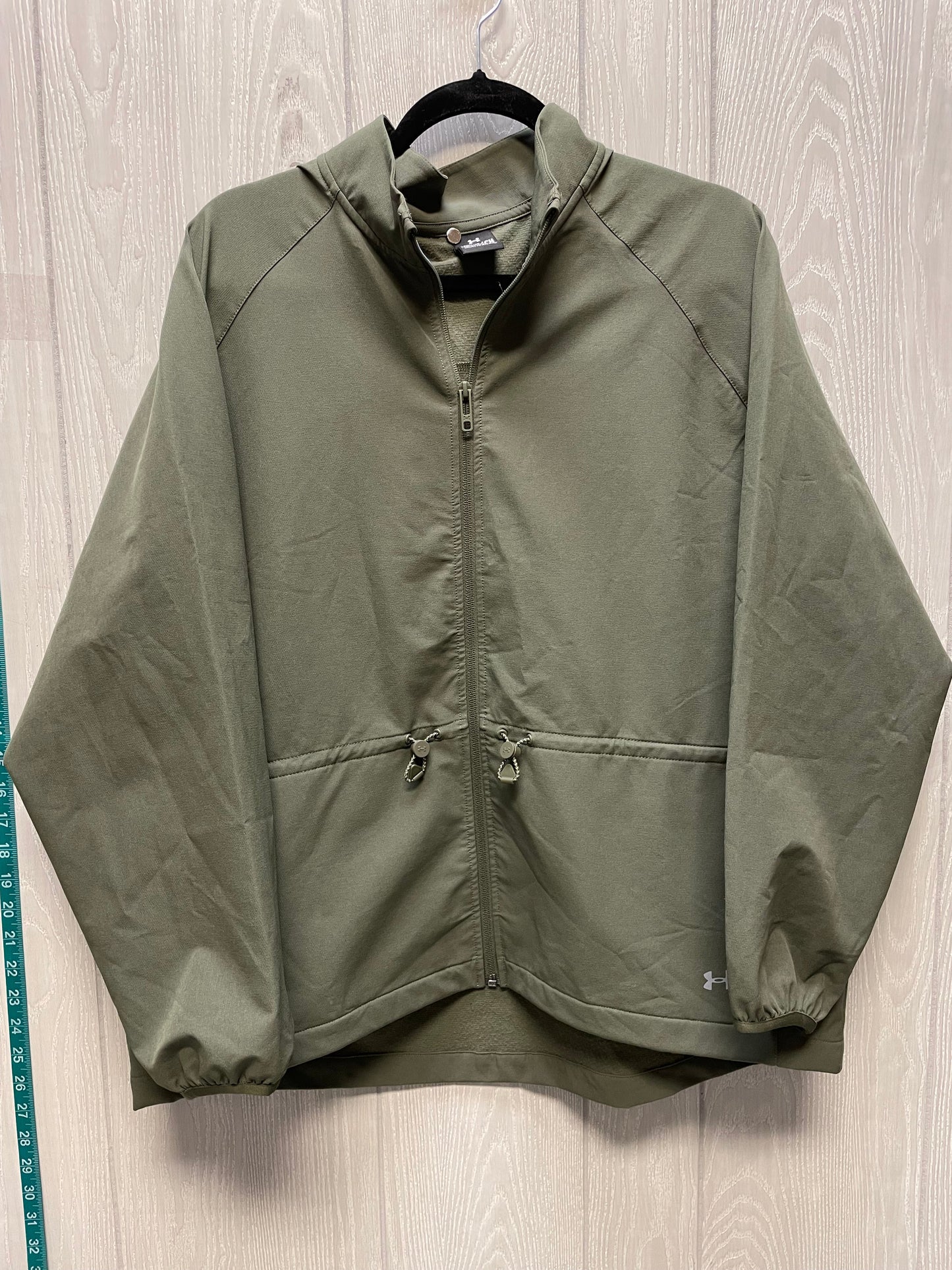 Jacket Windbreaker By Under Armour In Green, Size: S