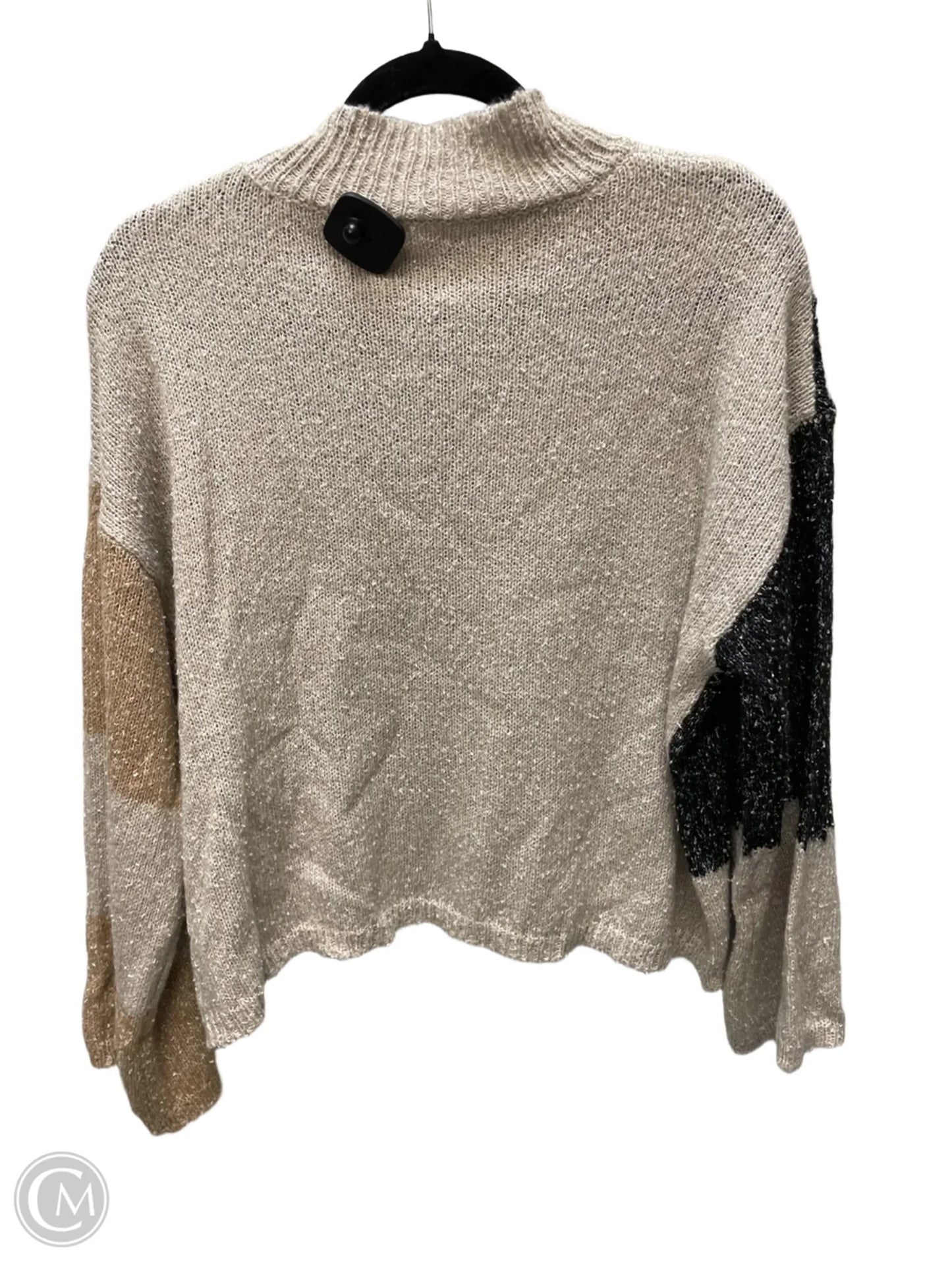 Sweater By Blu Pepper In Grey & Tan, Size: S