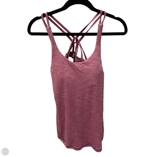 Athletic Tank Top By Lululemon In Maroon, Size: S
