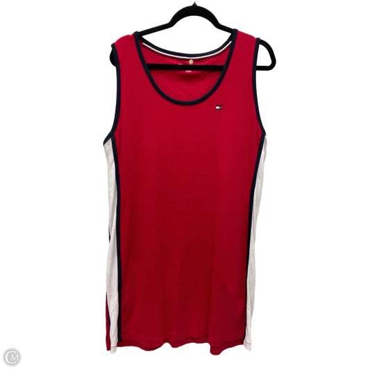 Dress Casual Short By Tommy Hilfiger In Blue & Red & White, Size: 1x