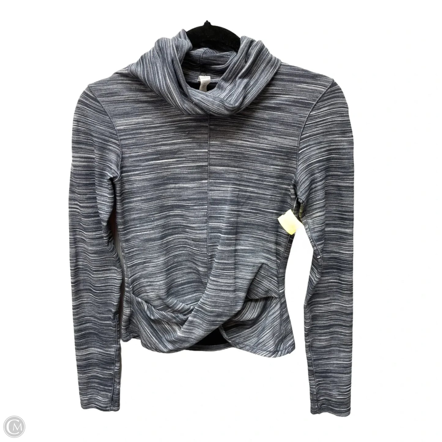 Athletic Top Long Sleeve Crewneck By Lululemon In Grey, Size: S