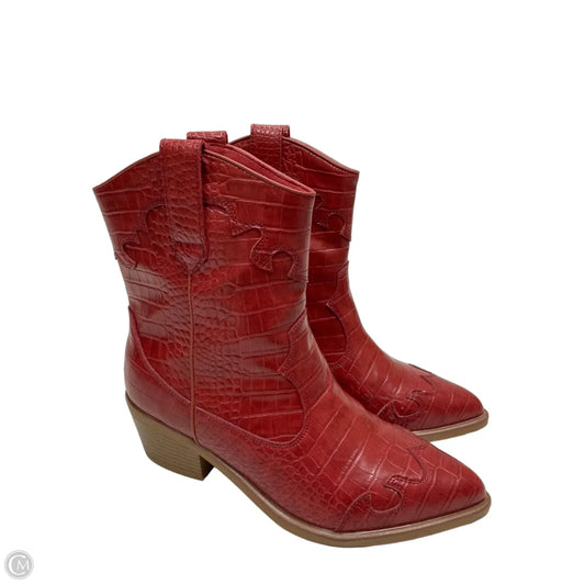 Boots Western By Mia In Red, Size: 9